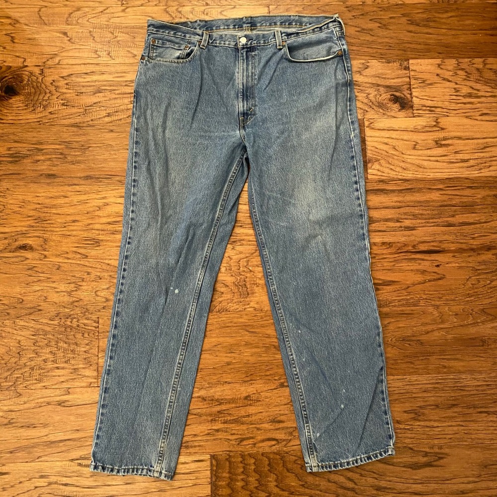 Levi's 550 Relaxed Fit Jeans Mens 40x34 Blue Denim Tapered Leg 550-0216